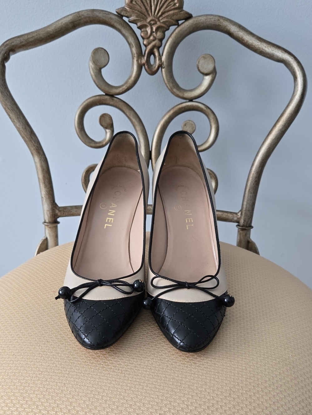 Chanel Vintage Quilted Pattern 2003 Pumps, s9/IT 39